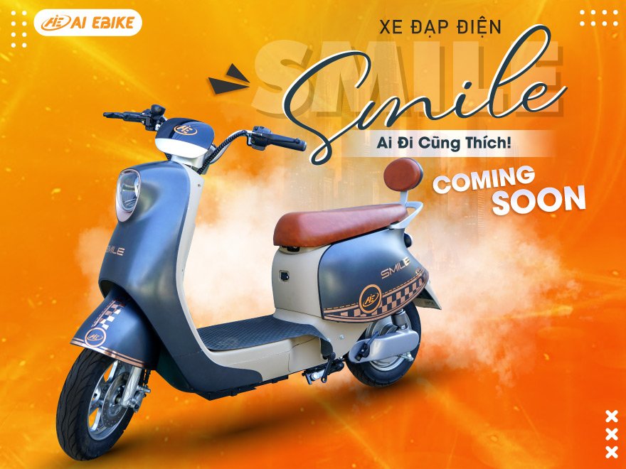 [Coming soon] Xe đạp điện AIE Smile sắp ra mắt tại Autotech & Accessories 2024