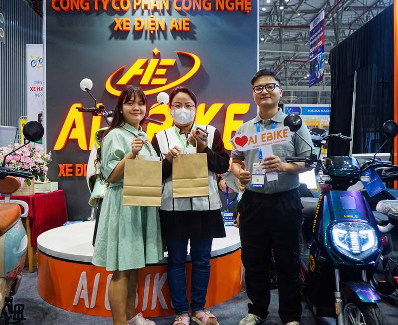 Hình ảnh gian hàng AI Ebike tại Vietnam Cycle Expo 2024