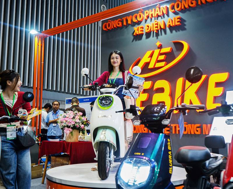 Hình ảnh gian hàng AI Ebike tại Vietnam Cycle Expo 2024
