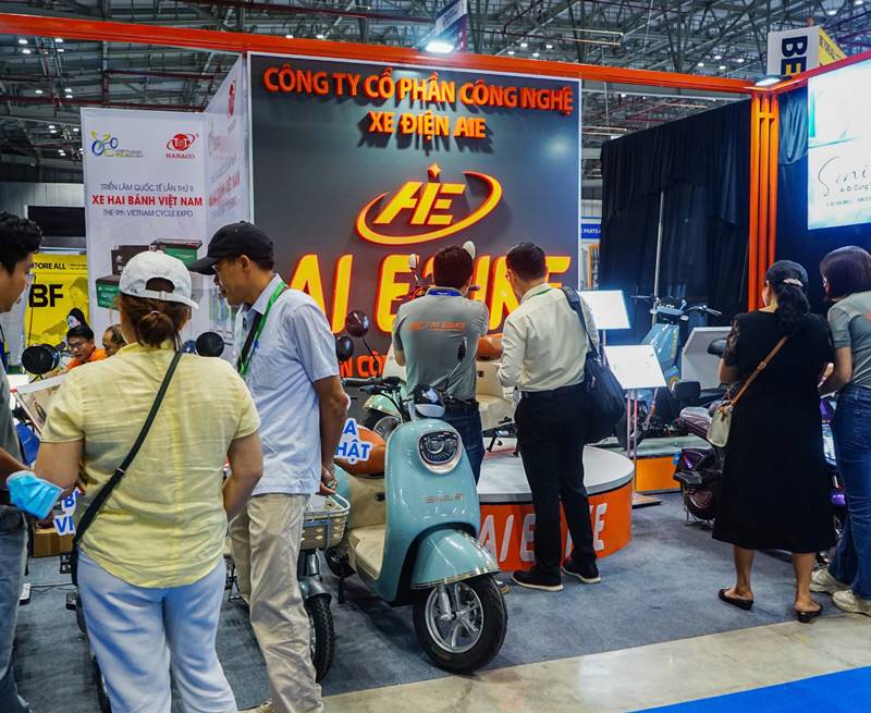 Hình ảnh gian hàng AI Ebike tại Vietnam Cycle Expo 2024