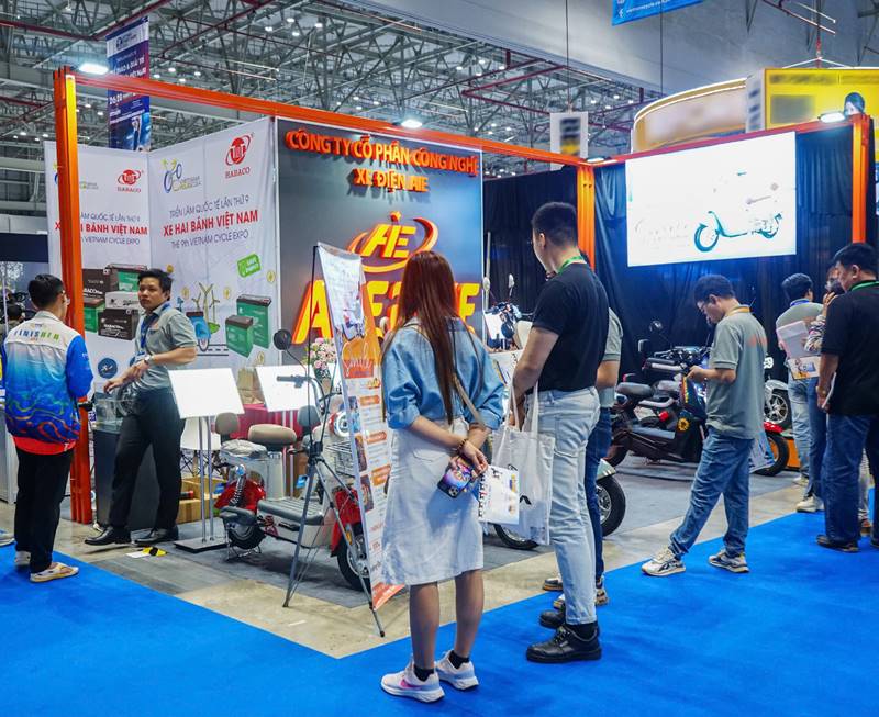 Hình ảnh gian hàng AI Ebike tại Vietnam Cycle Expo 2024
