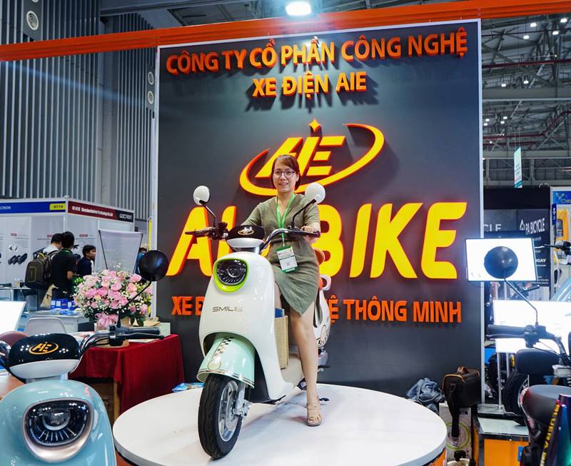 Hình ảnh gian hàng AI Ebike tại Vietnam Cycle Expo 2024