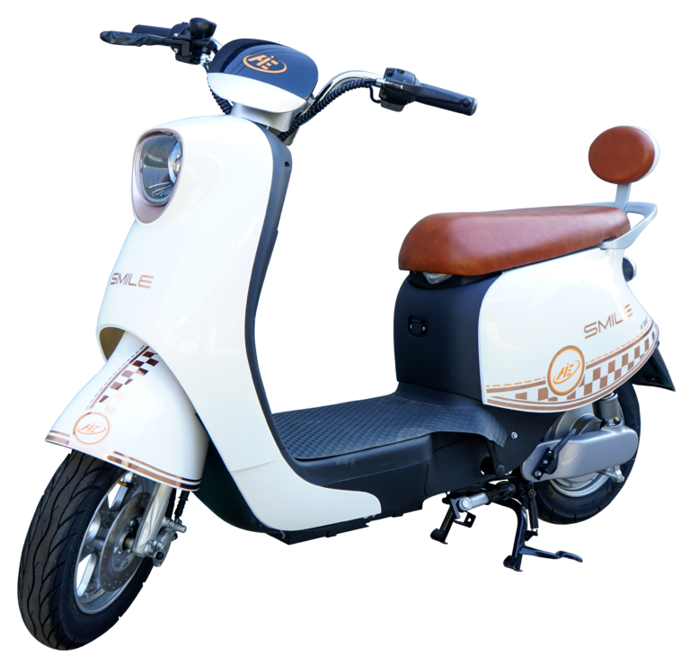 Xe đạp điện aie smile trắng