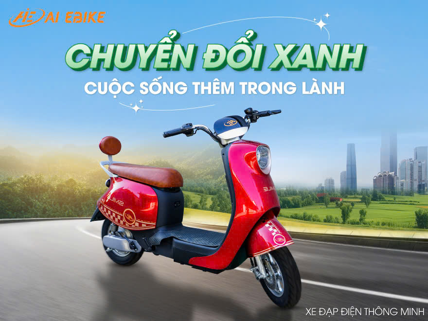 Cùng AI EBike Chuyển Đổi Xanh - Cuộc Sống Thêm Trong Lành