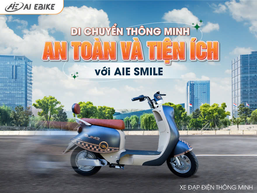 Những Tính Năng Hiện Đại Dần Được Trang Bị Trên Xe Đạp Điện AIE Smile Sự Kết Hợp Hoàn Hảo Giữa Công Nghệ Và Trải Nghiệm