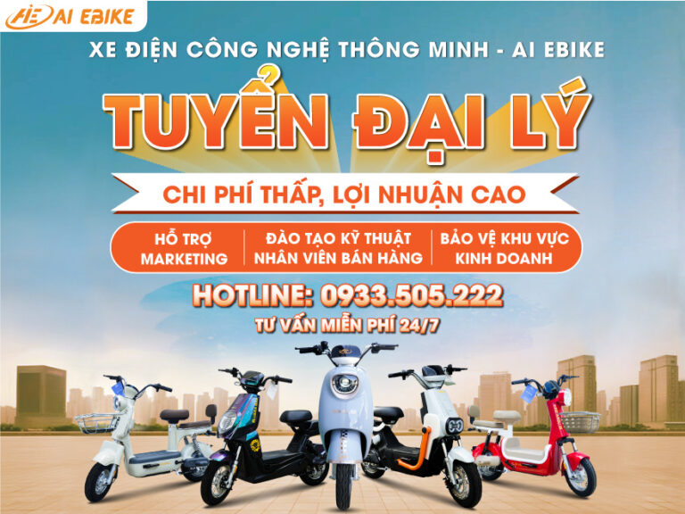 Tuyển đại lý AI EBIKE Chi phí thấp, Lợi nhuận cao.