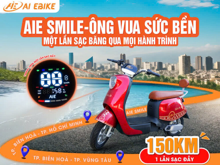 Xe đạp điện đi xa nhất. 1 lần sạc, đi xuyên thành phố.