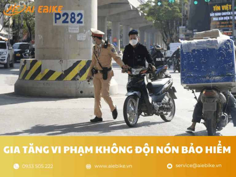 Gia tăng vi phạm không đội mũ bảo hiểm
