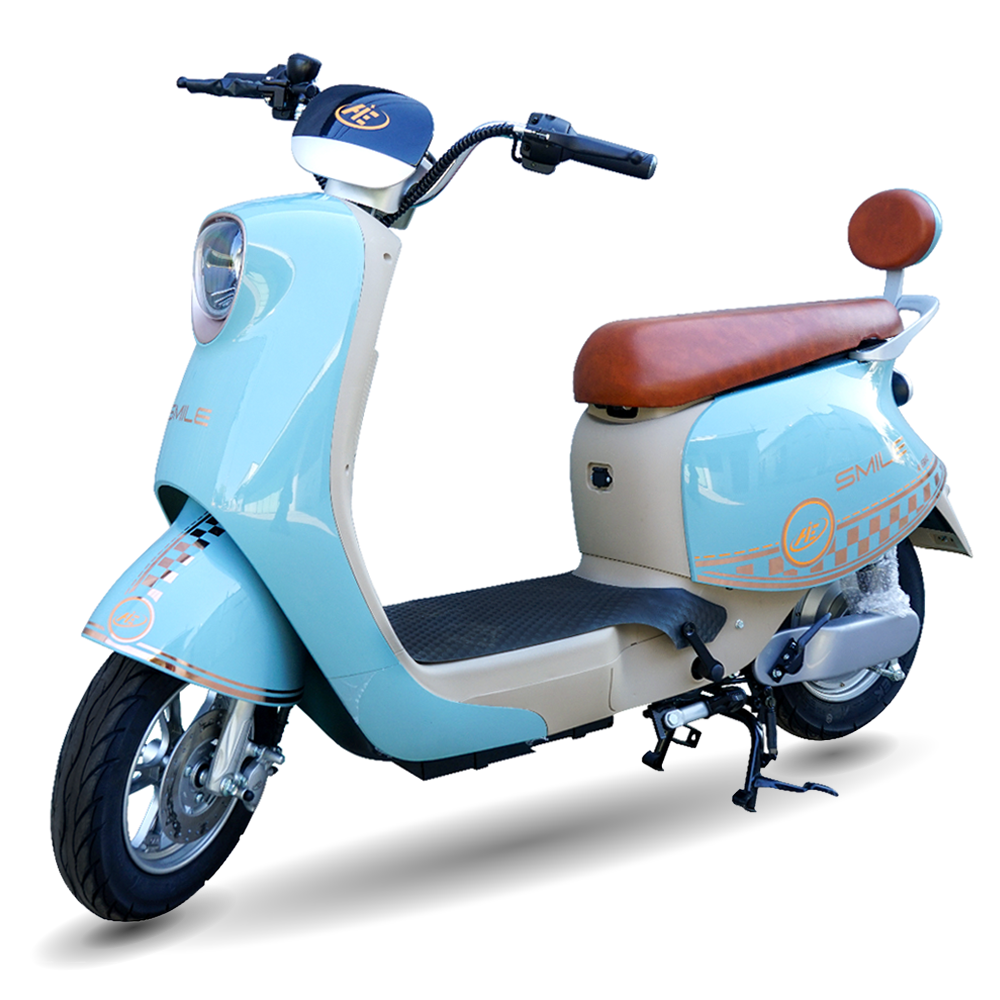 xe đạp điện thông minh AIE Smile màu xanh ngọc