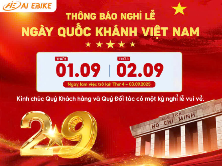 Thông báo nghỉ lễ ngày quốc khánh Việt Nam.
