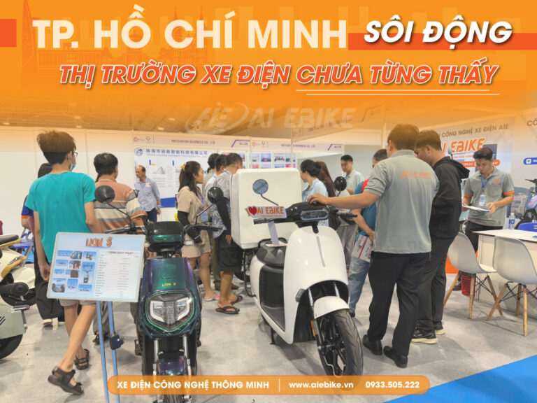 Thị trường xe điện TP.HCM sôi động chưa từng có.