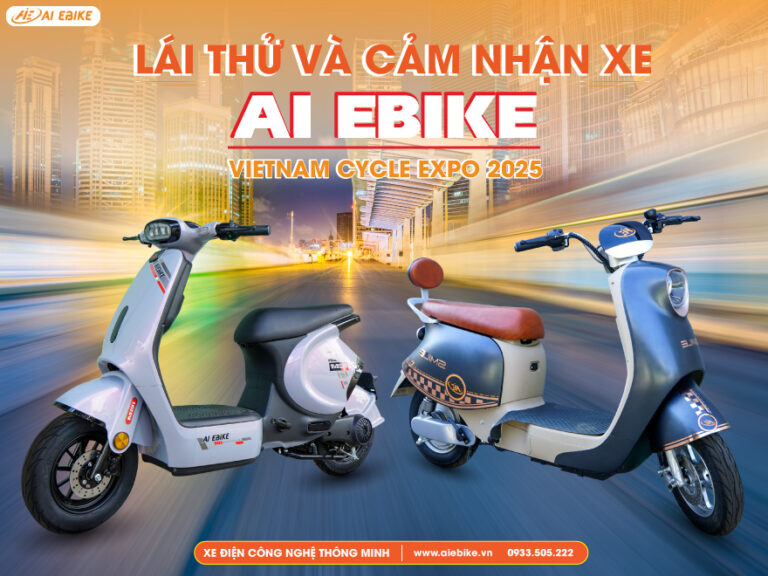 Trải nghiệm và lái thử xe AI EBIKE tại Vietnam Cycle Expo 2025
