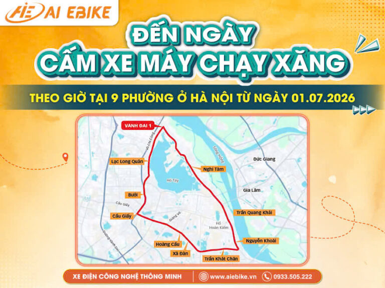 Sắp đến ngày Cấm xe máy chạy xăng theo giờ tại 9 phường Hà Nội từ 1/7/2026.