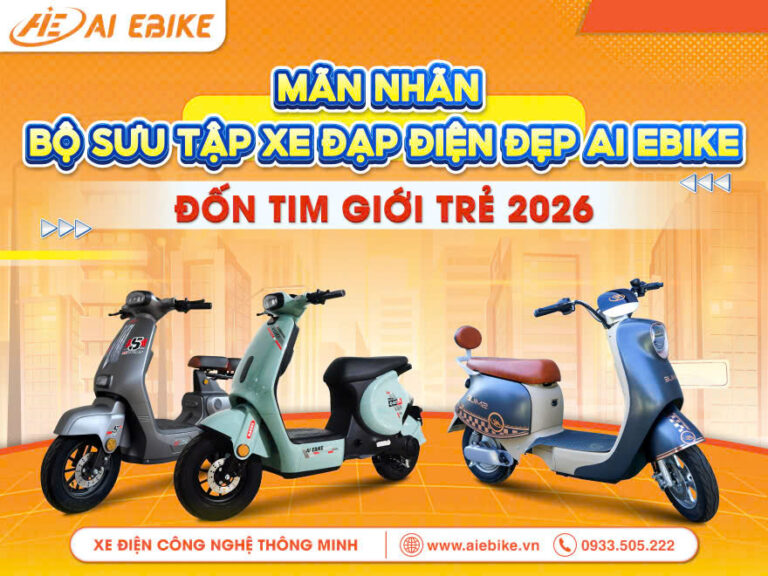 Mãn nhãn với bộ sưu tập xe đạp điện đẹp AI EBIKE "đốn tim" giới trẻ 2026