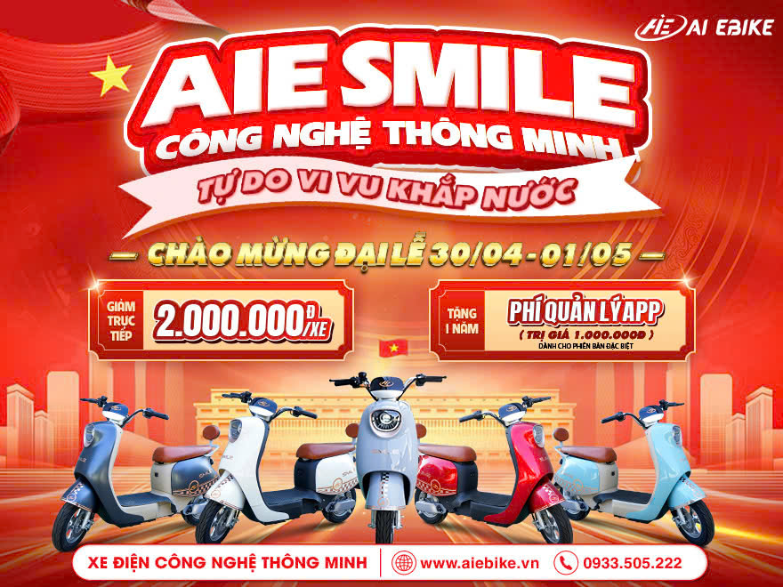 Ưu đã xe điện AI EBike tháng 4