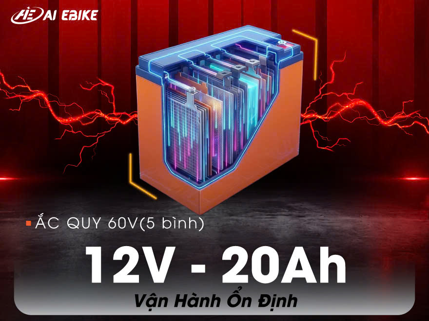 AIE MS1 Sport - Ắc quy vận hành ổn định