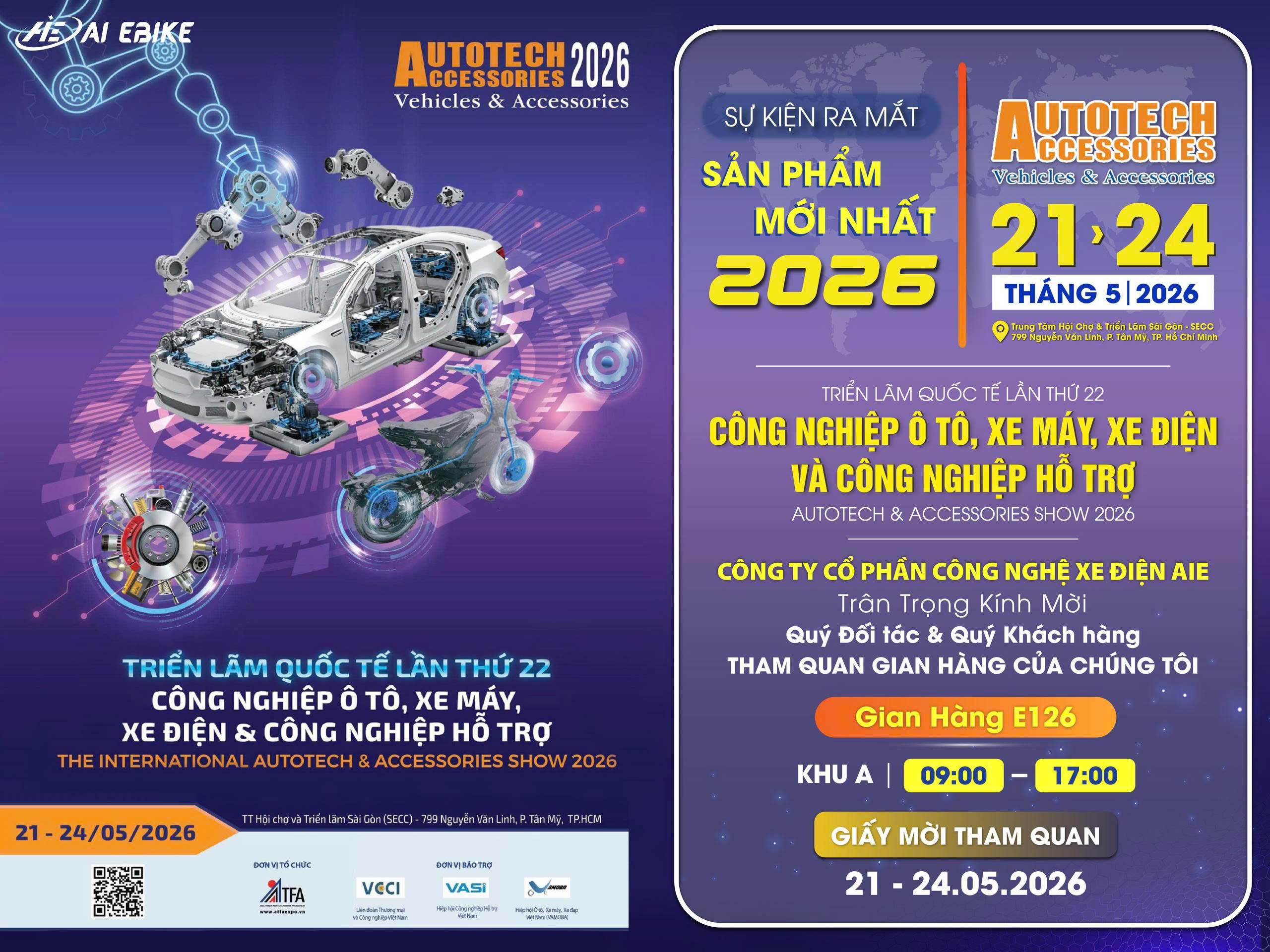 Ai EBike Chính Thức Tham Gia Autotech & Accessories 2026