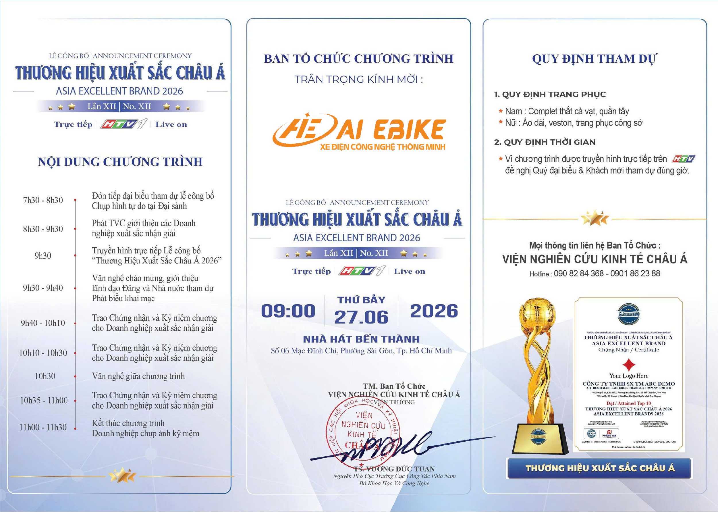 Ai Ebike Nhận Đề Cử Tại Hạng Mục “Thương Hiệu Xuất Sắc Châu Á 2026”