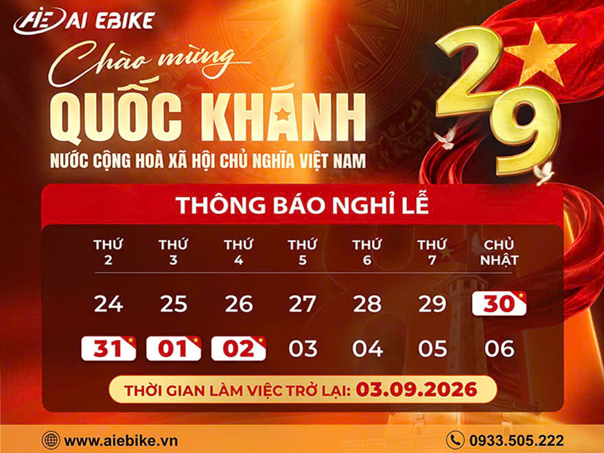 Lịch nghỉ lễ Quốc khánh 02.09.2026