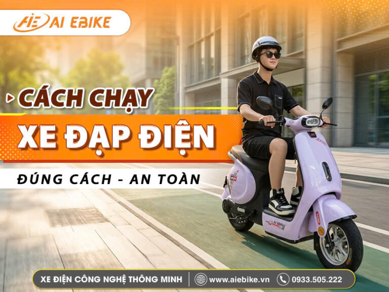 cách chạy xe đạp điện