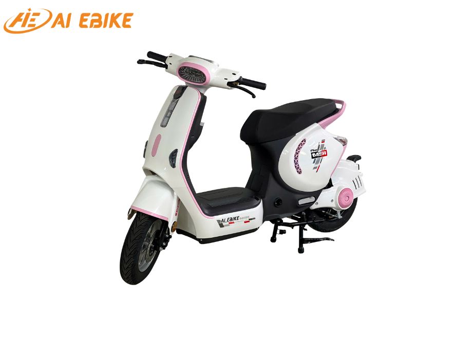 Xe đạp điện AIE MS1 PRO với hệ thống đèn Bi Xenon và đèn hậu hiện đại