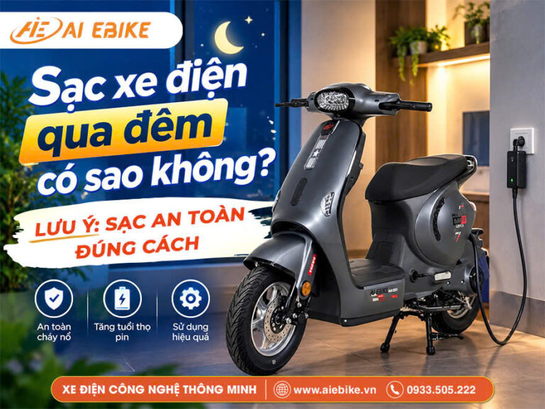 sạc xe điện qua đêm có sao không