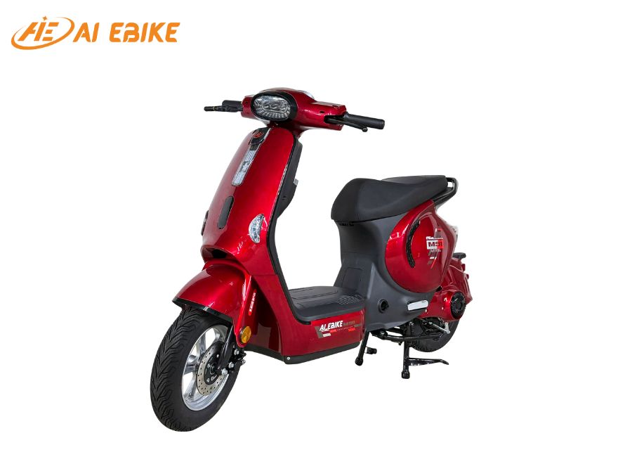 Xe đạp điện màu đỏ AIE MS1 Sport thể thao, năng động